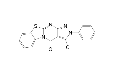 3-Chloro-4-oxo-2-phenylpyrazolo[3',4' : 4,5]pyrimido[2,1-b]benzothiazole