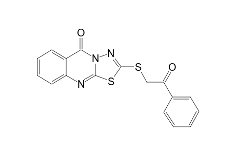 2-(2-Oxo-2-phenyl-ethylsulfanyl)-1-thia-3,3a,9-triaza-cyclopenta[b]naphthalen-4-one