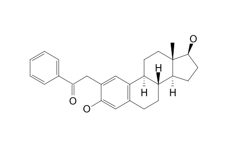 2-[(8R,9S,13S,14S,17S)-13-methyl-3,17-bis(oxidanyl)-6,7,8,9,11,12,14,15,16,17-decahydrocyclopenta[a]phenanthren-2-yl]-1-phenyl-ethanone