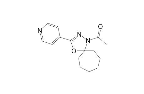 1-Acetyl-3-(4-pyridinyl)-4-oxa-1,2-diazaspiro[4.6]undec-2-ene