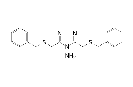 4H-1,2,4-triazol-4-amine, 3,5-bis[[(phenylmethyl)thio]methyl]-