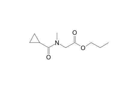 Sarcosine, N-cyclopropylcarbonyl-, propyl ester