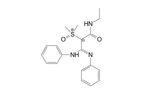 Dimethyl-2,2-dianilino-1-ethylaminocarbonylethylidenesulfurane S-Oxide