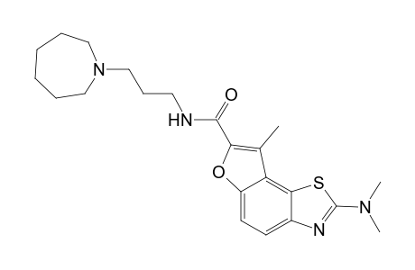 Benzofuro[5,4-d]thiazole-7-carboxamide, 2-(dimethylamino)-N-[3-(hexahydro-1H-azepin-1-yl)propyl]-8-methyl-