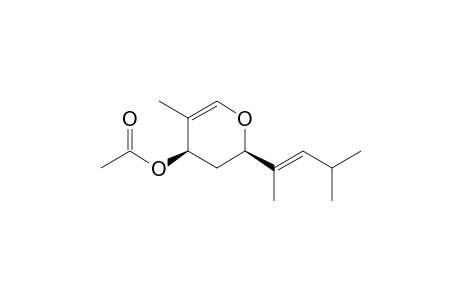 cis-5-methyl-2-[(E)-4-methylpent-2-en-2-yl]-3,4-dihydro-2H-pyran-4-yl acetate