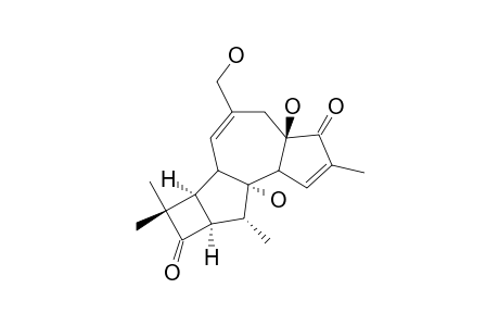 4.beta.,9.alpha.,20-Trihydroxy-14(13-12)abeo-12.alpha.H-1,6-tigliadiene-3,13-dione