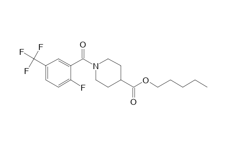 Isonipecotic acid, N-(2-fluoro-5-trifluoromethylbenzoyl)-, pentyl ester