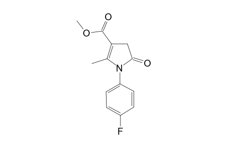 2-Pyrroline-3-carboxylic acid, 1-(4-fluorophenyl)-2-methyl-5-oxo-, methyl ester
