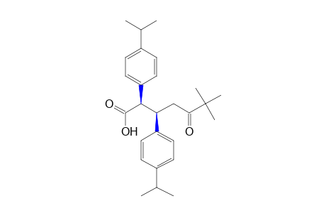 threo-2,3-di(p-cumenyl)-6,6-dimethyl-5-oxoheptanoic acid