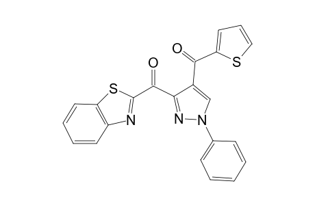 benzo[d]thiazol-2-yl(1-phenyl-4-(thiophene-2-carbonyl)-1H-pyrazol-3-yl)methanone