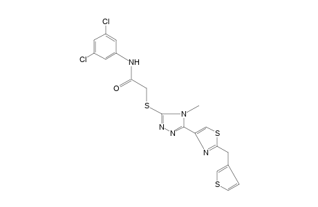 3',5'-dichloro-2-{{4-methyl-5-[2-(3-thenyl)-4-thiazolyl]-4H-1,2,4-triazol-3-yl}thio}acetanilide