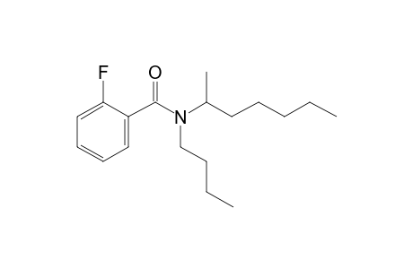 Benzamide, 2-fluoro-N-butyl-N-(hept-2-yl)-