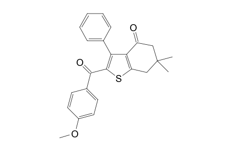 2-(4-Methoxybenzoyl)-6,6-dimethyl-3-phenyl-6,7-dihydro-1-benzothiophen-4(5H)-one