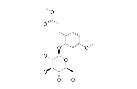 METHYL-2-O-BETA-D-GLUCOPYRANOSYLOXY-4-METHOXYBENZENEPROPANOATE