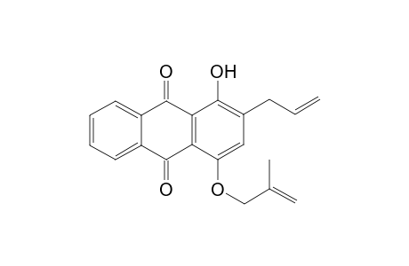 1-Hydroxy-4-(2''-methylprop-2''-enyloxy)-2-(prop-2'-enyl)anthraquinone