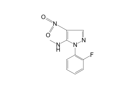 1-(o-FLUOROPHENYL)-5-(METHYLAMINO)-4-NITROPYRAZOLE