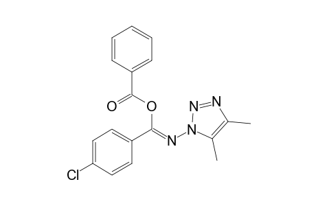 1-(ALPHA-BENZOYLOXY-PARA-CHLOR-PHENYLIDENE-AMINO)-4,5-DIMETHYL-1,2,3-TRIAZOLE