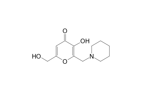 3-hydroxy-6-(hydroxymethyl)-2-(piperidinomethyl)-4H-pyran-4-one