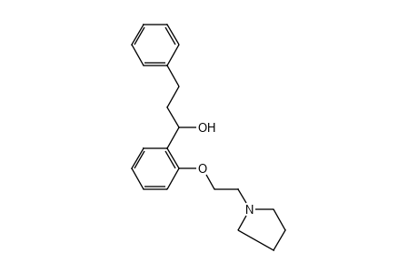 alpha-phenethyl-o-[2-(1-pyrrolidinyl)ethoxy]benzyl alcohol