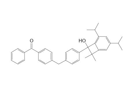 4,6-diisopropyl-1-hydroxy-2,2-dimethyl-1-[4-(4-benzoylbenzyl)phenyl]cyclobuta[3,4-a]benzene