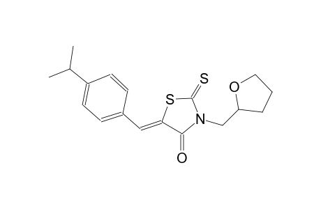 4-thiazolidinone, 5-[[4-(1-methylethyl)phenyl]methylene]-3-[(tetrahydro-2-furanyl)methyl]-2-thioxo-, (5Z)-