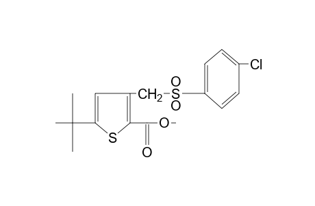 5-tert-butyl-3-{[(p-chlorophenyl)sulfonyl]methyl}-2-thiophenecarboxylic acid, methyl ester