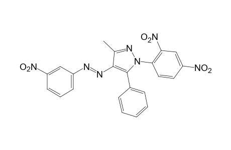 1-(2,4-dinitrophenyl)-3-methyl-4-[(m-nitrophenyl)azo]-5-phenylpyrazole