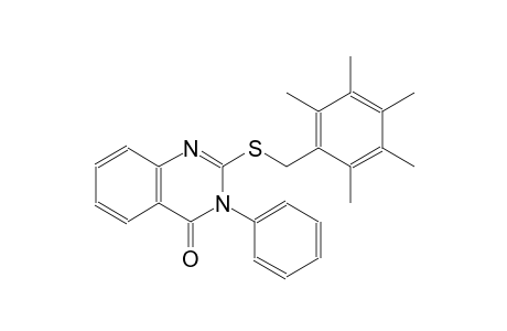 2-[(2,3,4,5,6-pentamethylbenzyl)sulfanyl]-3-phenyl-4(3H)-quinazolinone