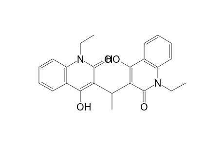 1,1'-Diethy-4,4'-dihydroxy-3,3'-(ethane-1,1-diyl)diquinolin-2(1H)-one