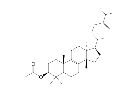 Lanost-8-en-3-ol, 24-methylene-, acetate, (3.beta.,13.alpha.,14.beta.,17.alpha.,20S)-