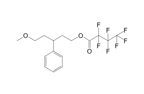 Heptafluorobutyric acid, 5-methoxy-3-phenylpentyl ester