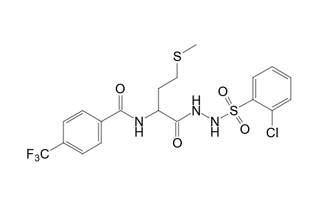 1-[(o-chlorophenyl)sulfonyl]-2-[N-(alpha,alpha,alpha-trifluoro-p-toluoyl)methionyl]hydrazine