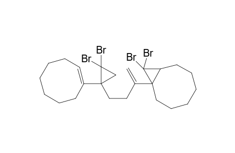 9,9-dibromo-8-[3-[2,2-dibromo-1-[cycloocten-1-yl]cyclopropyl]-1-methylene-propyl]bicyclo[6.1.0]nonane