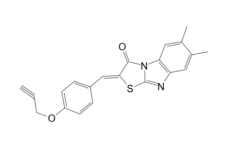 thiazolo[3,2-a]benzimidazol-3(2H)-one, 6,7-dimethyl-2-[[4-(2-propynyloxy)phenyl]methylene]-, (2Z)-