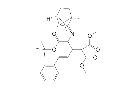 tert-Butyl 1,1-dimethyl (2R,3R)-3-[(1R,4R)-bornylideneamino]-2-[(E)-2-phenylvinyl]-1,1,3-propanetricarboxylate