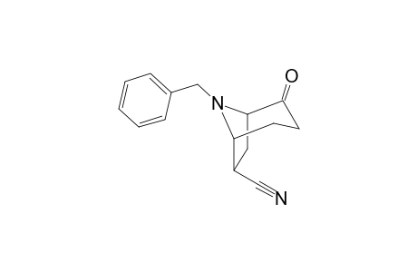 8-BENZYL-2-OXO-8-AZABICYCLO-[3.2.1]-OCTANE-6-EXO-CARBONITRILE