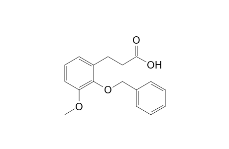 3-(2-Benzyloxy-3-methoxyphenyl)propanoic acid