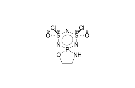 SPIRO[CIS-2,4-DIOXO-2,4-DICHLORO-1,3,5,2,4,6-TRIAZADITHIAPHOSPHORIN-6,2'-(1',3',2'-OXAZAPHOSPHOLANE)]