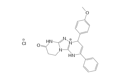 4-(4-Methoxyphenyl)-8-oxo-2-phenyl-1,4,7,8,9,10-hexahydro[1,2,4]triazolo[1,5-a:4,3-a']dipyrimidin-5-ium chloride