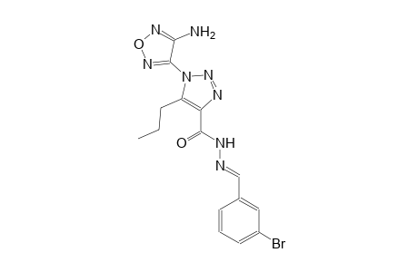 1-(4-amino-1,2,5-oxadiazol-3-yl)-N'-[(E)-(3-bromophenyl)methylidene]-5-propyl-1H-1,2,3-triazole-4-carbohydrazide
