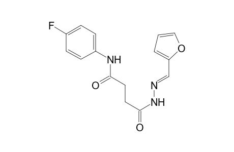 N-(4-Fluorophenyl)-4-[(2E)-2-(2-furylmethylene)hydrazino]-4-oxobutanamide