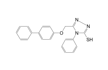 s-Triazole-2-thiol, 5-(4-biphenylyloxymethyl)-1-phenyl-