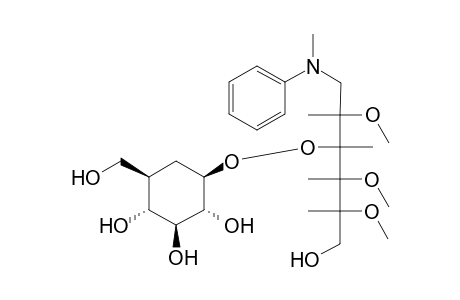 permethylated N-methyl,N-phenyl(3-O-.beta.-D-glucopyranosyl-1-deoxyglucitol-1-yl)amine