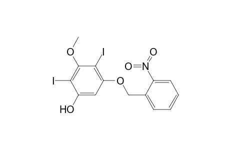 2,4-Diiodo-3-methoxy-5-(nitrobenzyloxy)-phenol