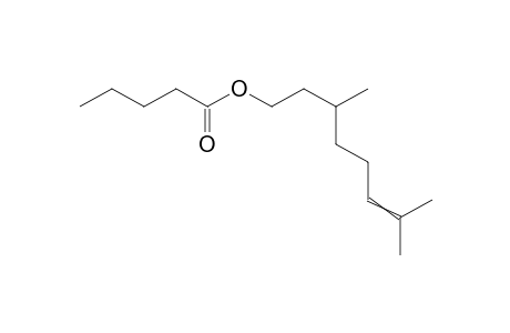 Citronellyl valerate