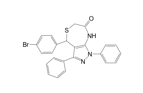 4-(4-Bromo-phenyl)-1,3-diphenyl-4,8-dihydro-1H-pyrazolo[3,4-e][1,4]thiazepin-7-one