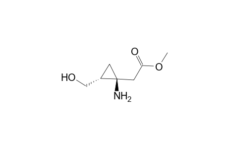 2-[(1S,2R)-1-amino-2-(hydroxymethyl)cyclopropyl]acetic acid methyl ester