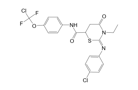 2H-1,3-thiazine-6-carboxamide, N-[4-(chlorodifluoromethoxy)phenyl]-2-[(4-chlorophenyl)imino]-3-ethyltetrahydro-4-oxo-, (2Z)-