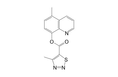 1,2,3-Thiadiazole-5-carboxylic acid, 4-methyl-, 5-methyl-8-quinolinyl ester