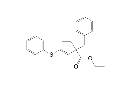 Benzenepropanoic acid, .alpha.-ethyl-.alpha.-[2-(phenylthio)ethenyl]-, ethyl ester, (E)-